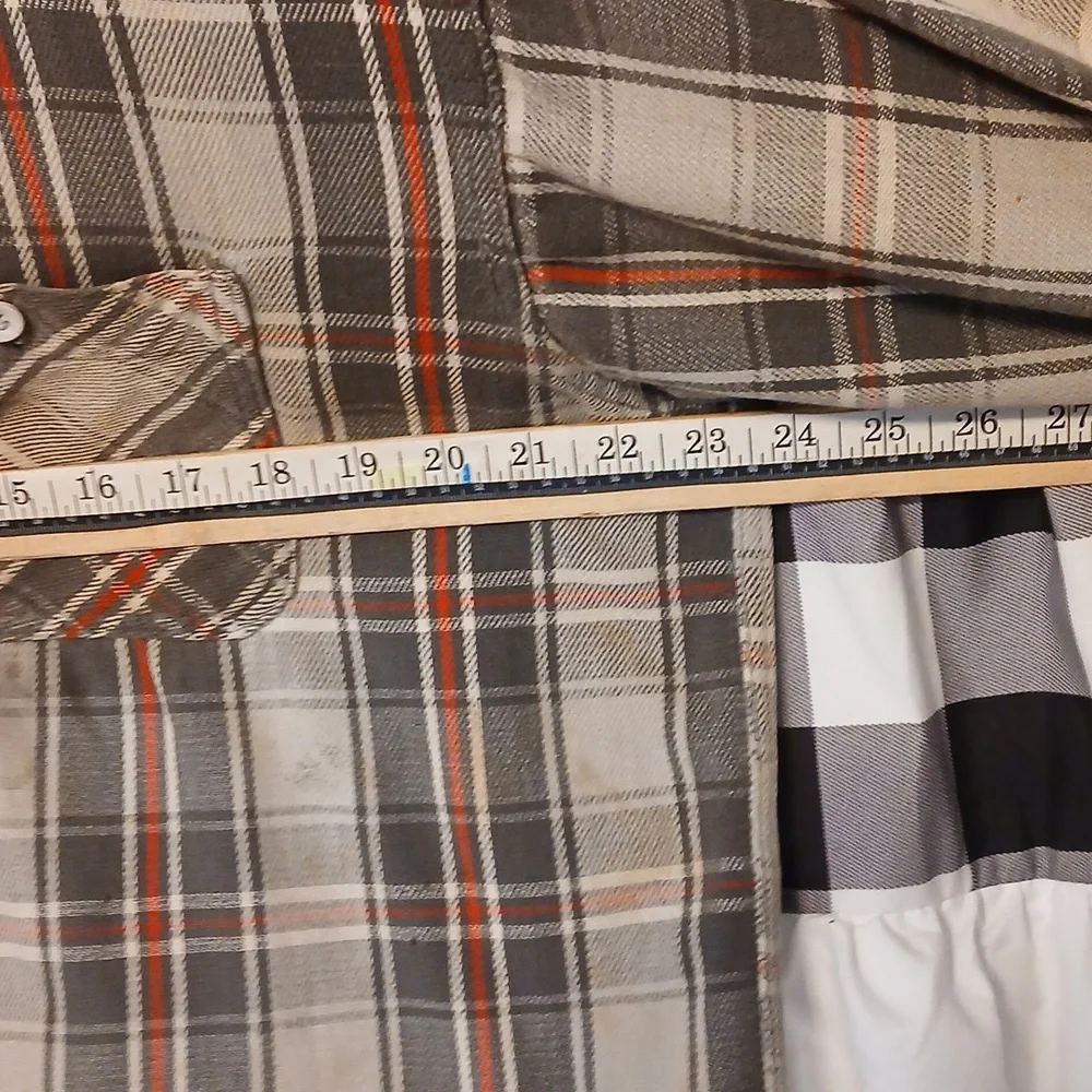 Winter King Vintage Flannel 40s / 50s Large - Picture 8 of 9